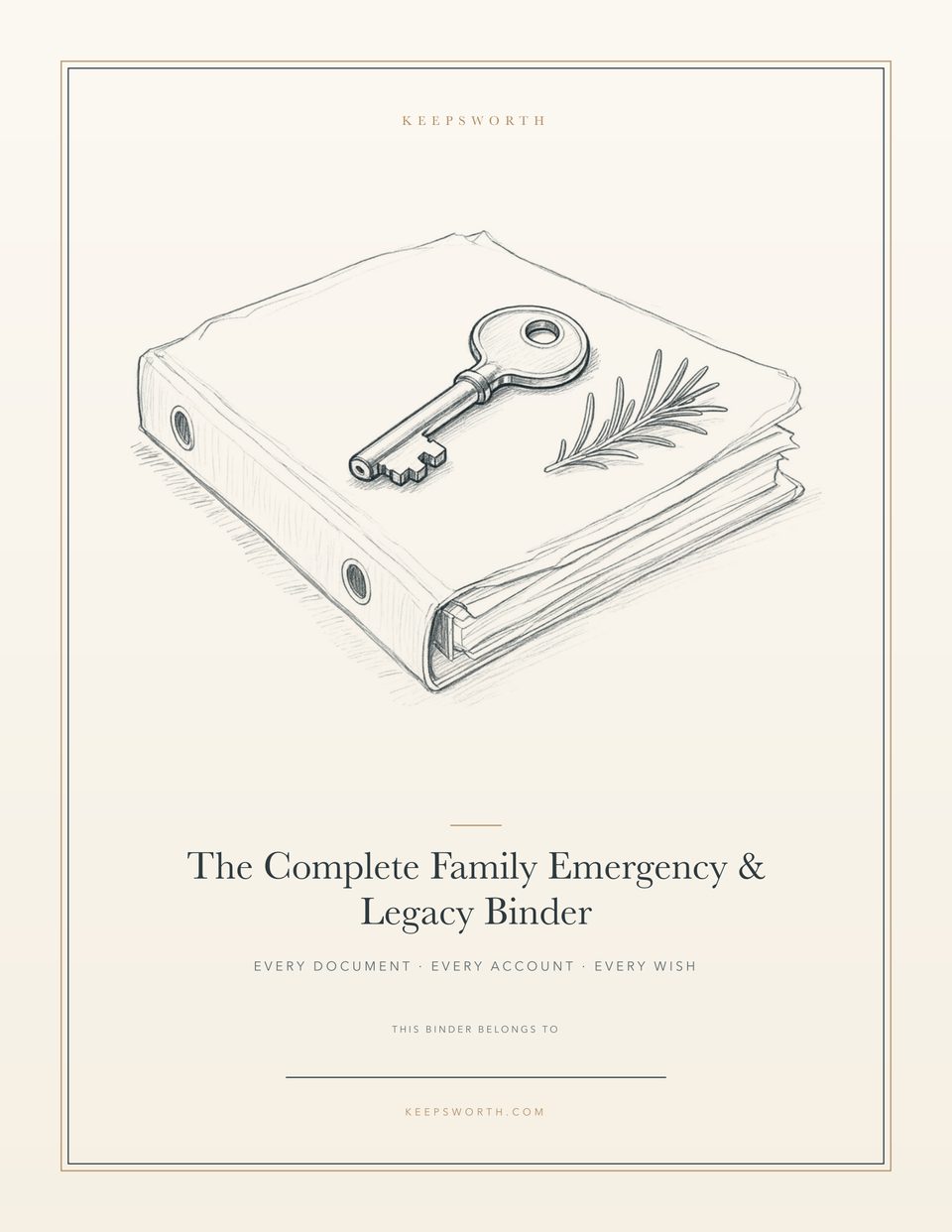 Family Emergency & Legacy Binder cover