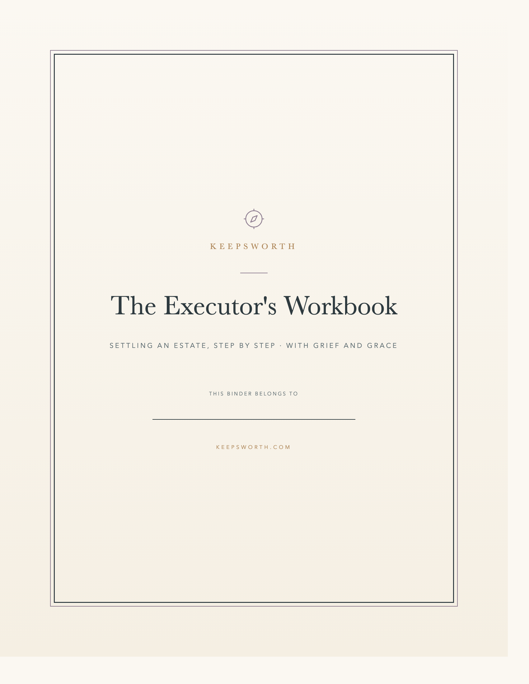 Executor’s Workbook cover